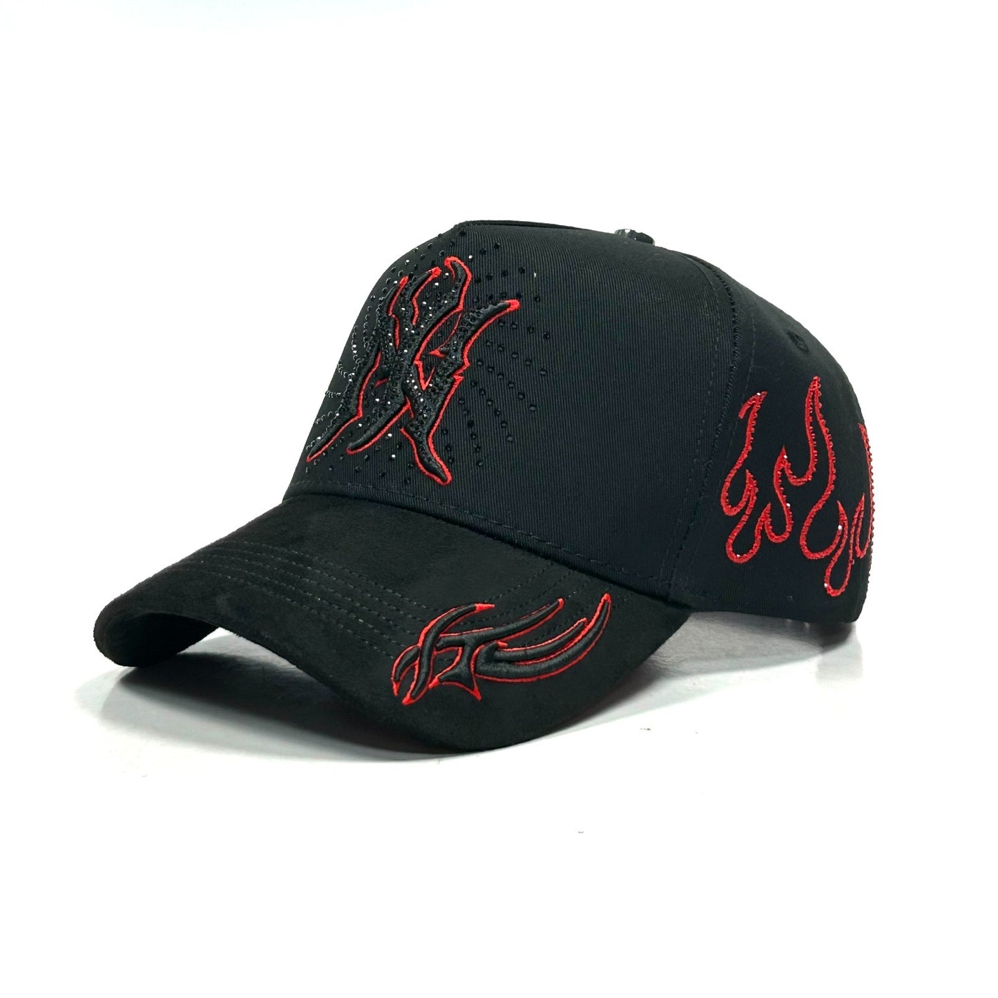 Gorra NY flame crystals