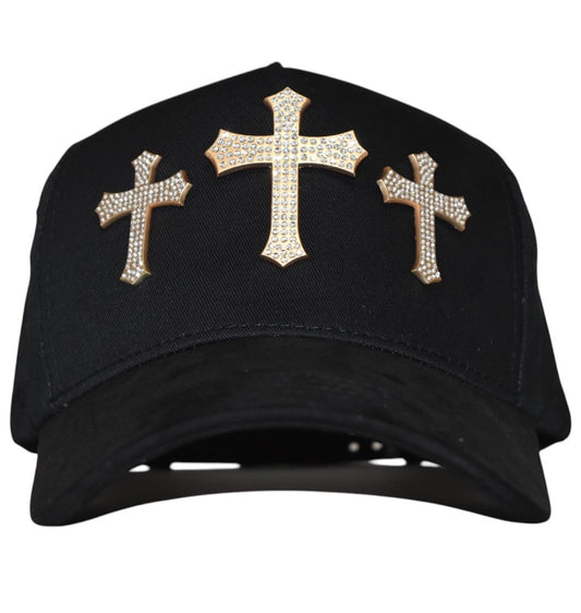 GORRA 3 CRUZES GOLD