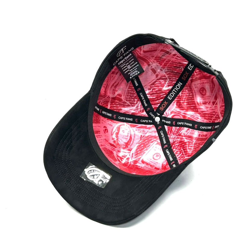 Gorra Sox black with red
