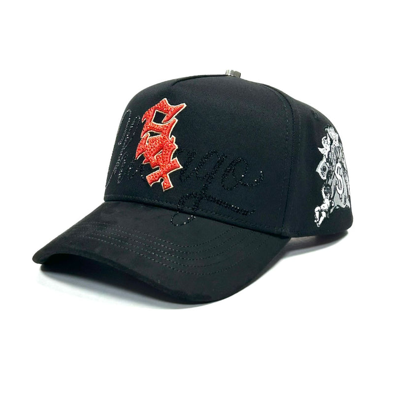 Gorra Sox black with red