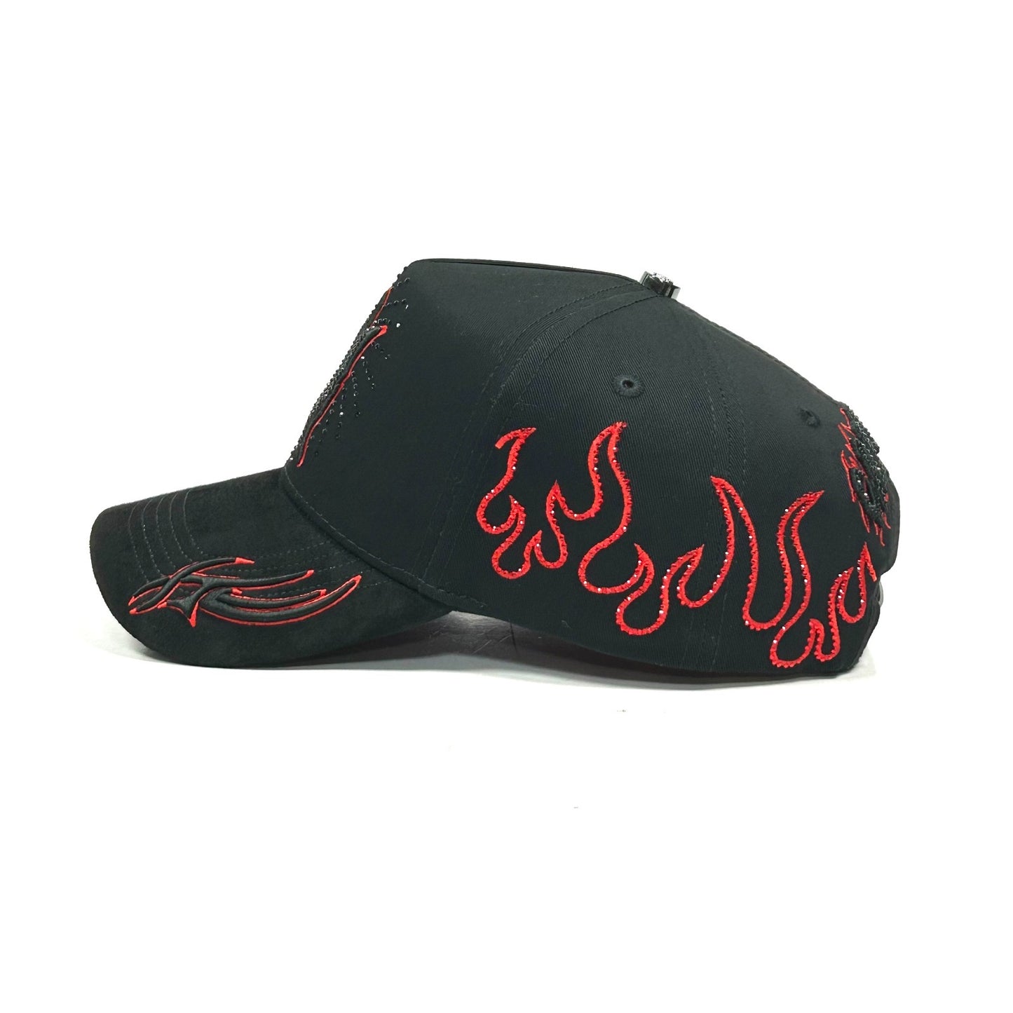 Gorra NY flame crystals