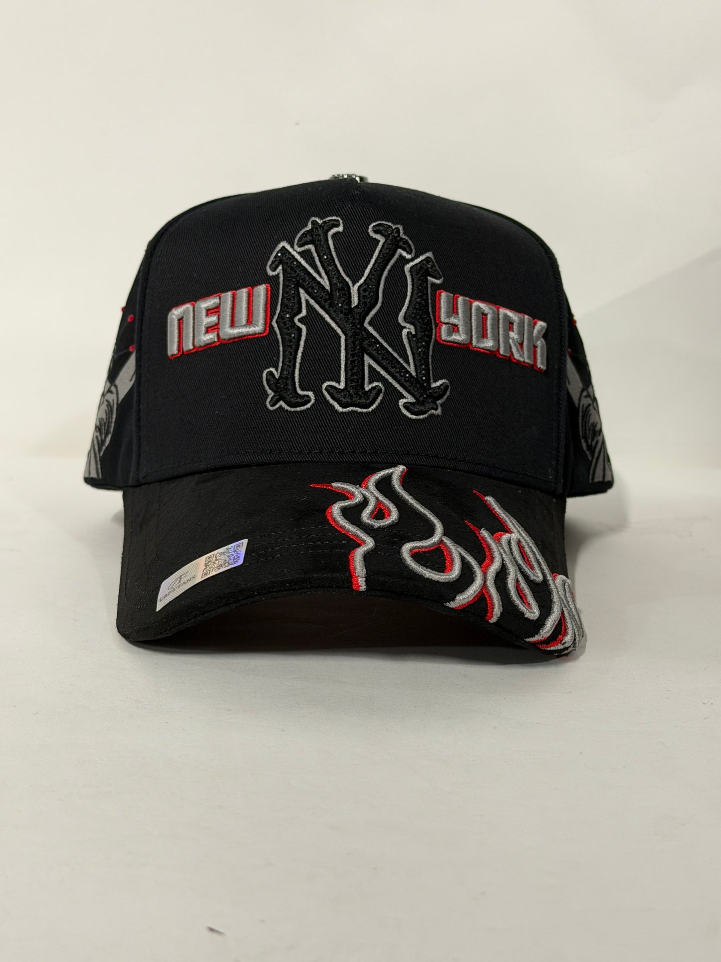 Gorra ny crystals flame red