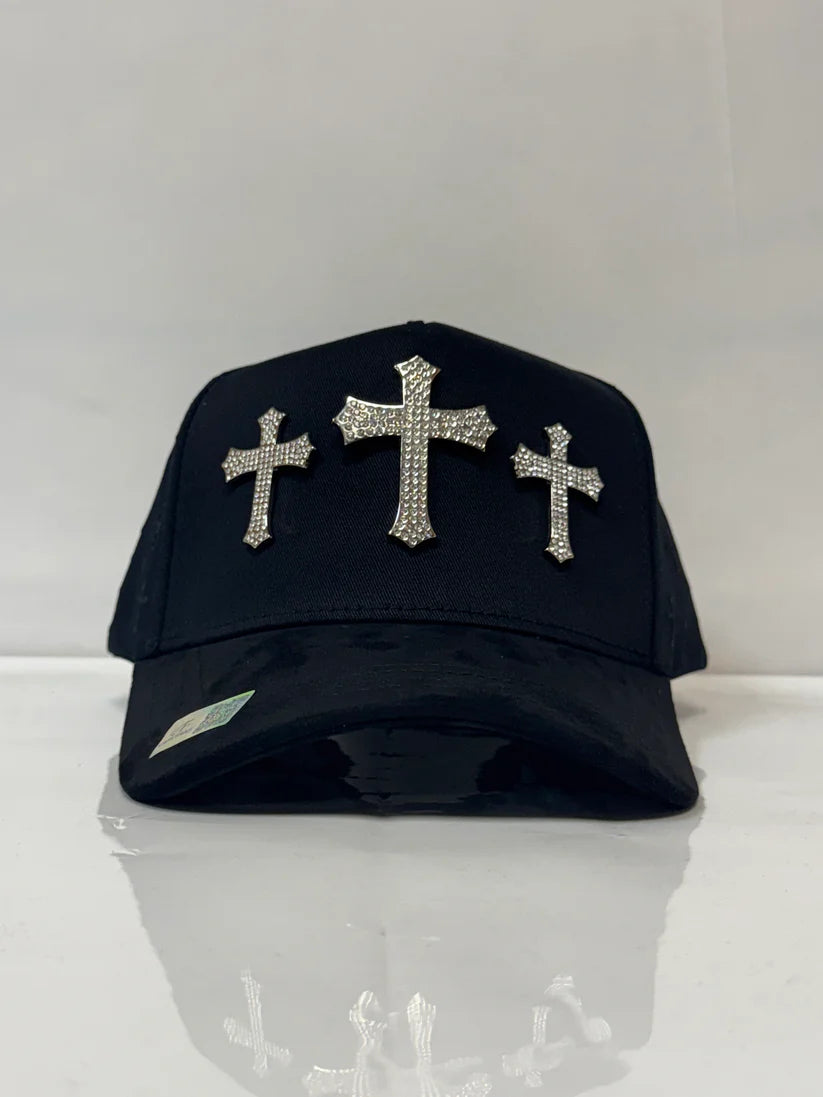 GORRA 3 CRUCES SILVER