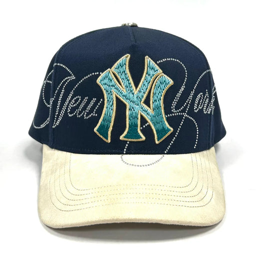 Gorra NY CRYSTALS BLUE/BEIGE