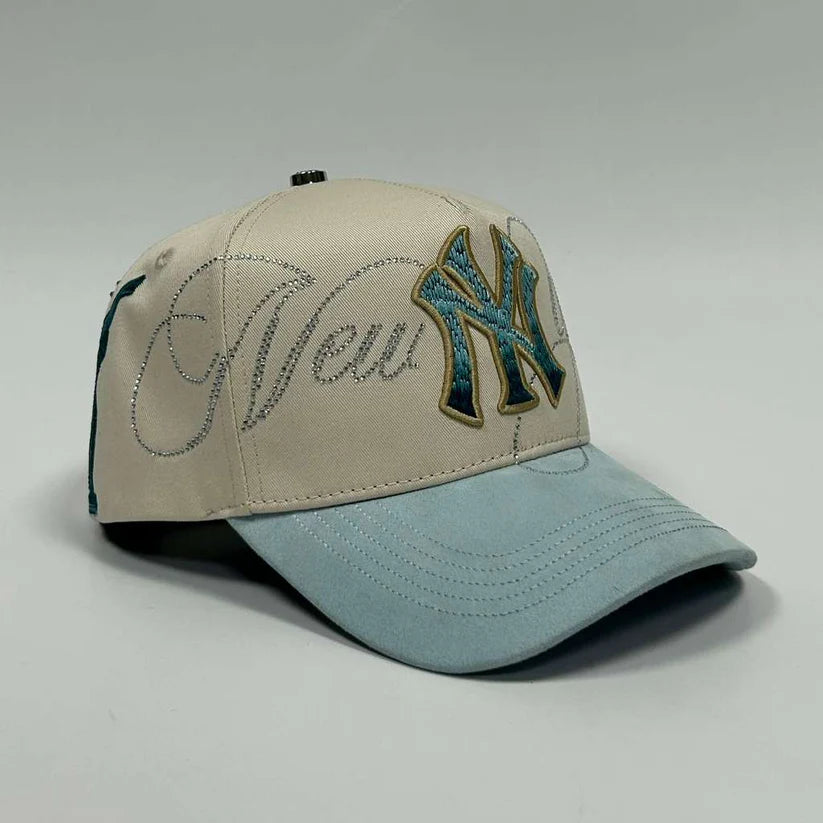 GORRA NY CRISTALS LIGHT BLUE