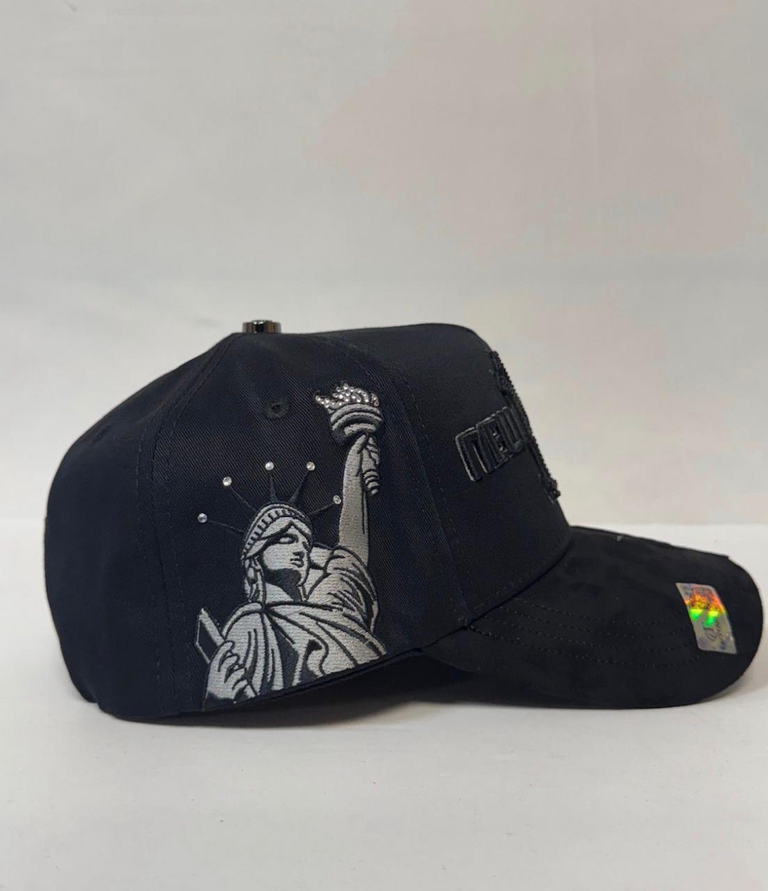 GORRA NY ALL BLACK CRYSTALS