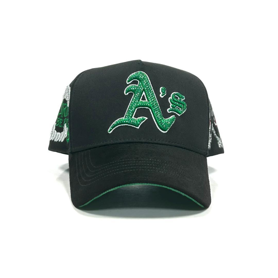 A’s black and green-NINETYHATS