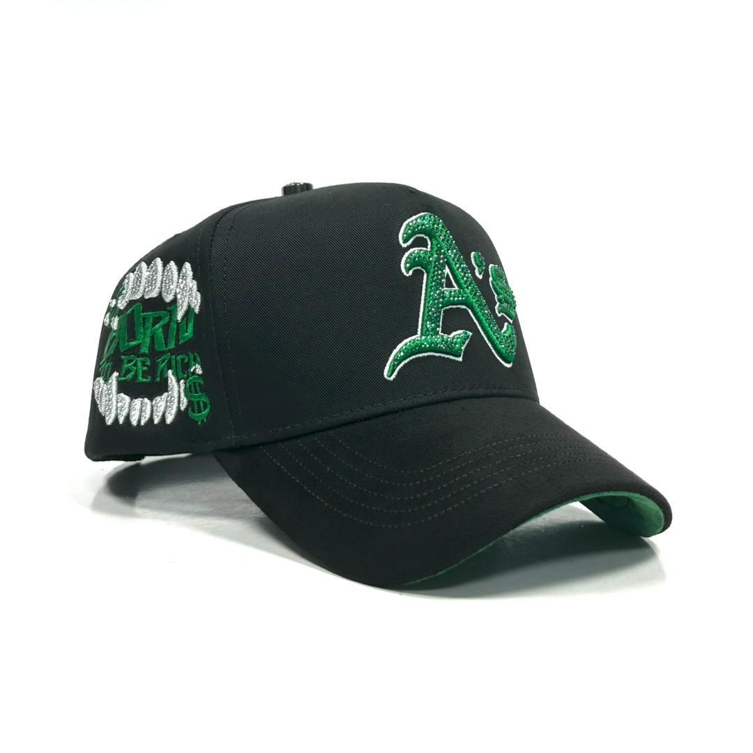 A’s black and green-NINETYHATS