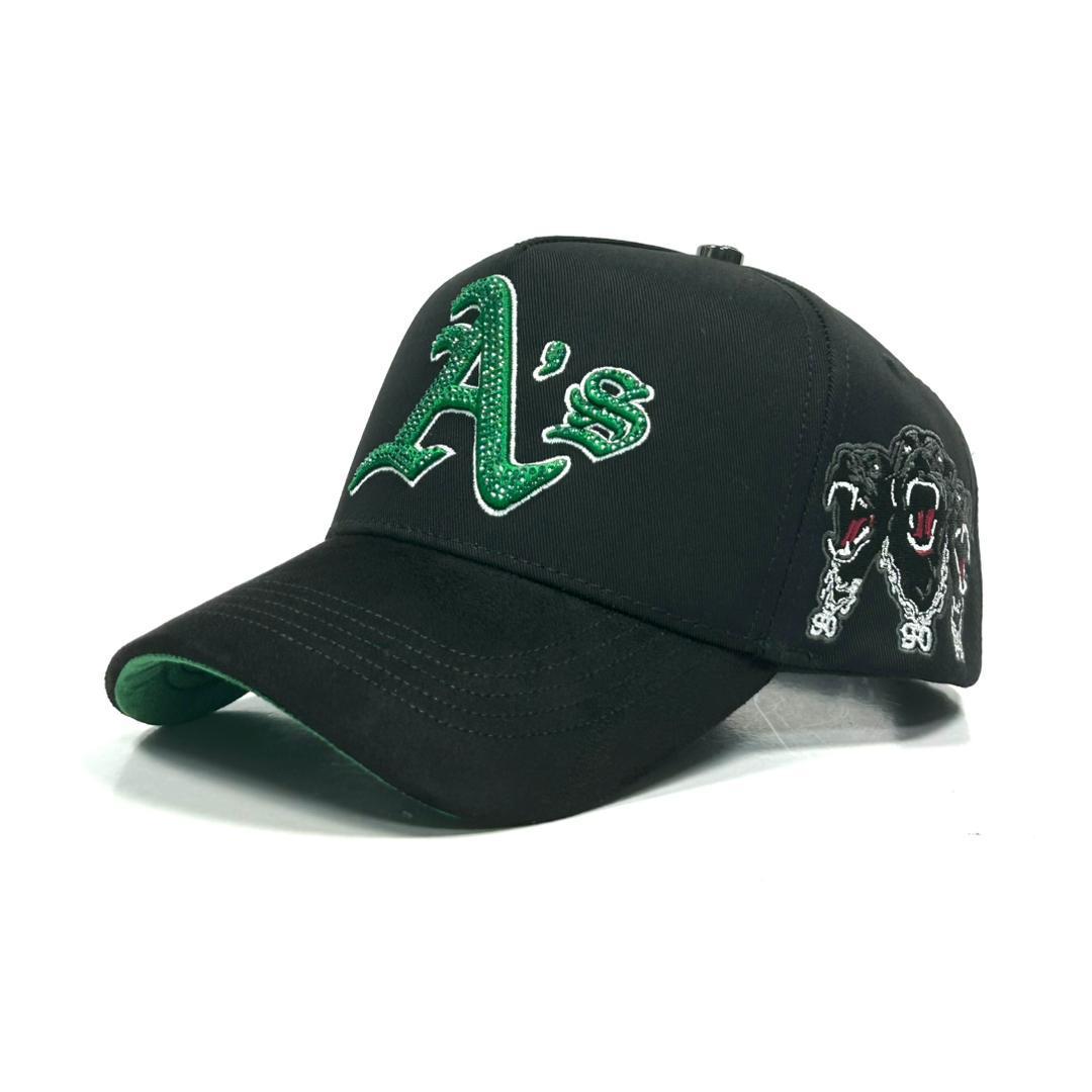 A’s black and green-NINETYHATS